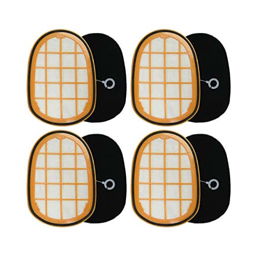 PUREBURG 4er-Pack Ersatz-Staubsaugerfilter kompatibel mit Philips Speed Pro Max Akkusauger Plus FC6826 XC7041 XC7042 XC7043 XC8045 XC8147 FC6823 ersetzt Philips Kabelloser Staubsauger FC5005/01 Cover