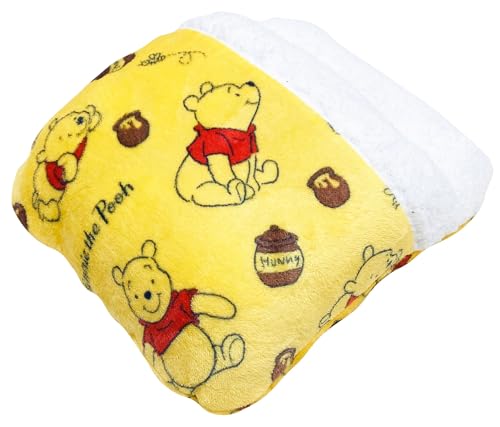 MORIPiLO フットレストクッション ディズニー くまのプーさん (フランネル足ポカクッション) グッズ ぬいぐるみ デスク下 可愛い 蜂蜜イエロー 35x40x12cm キャラクター まくらのモリシタ