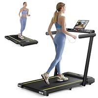 Tapis Roulant Elettrico Pieghevole, 16 km/h Tapis Roulant Sotto Scrivania, 2 in 1 Home Treadmill,...