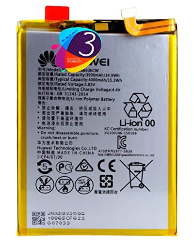 Image of The Black Store Original HB396693ECW Battery for Huawei Mate 8 NXT-L29 NXT-AL10, NXT-CL00, NXT-DL00, NXT-TL00, NXT-L09 (4000mAh) with 3 Months Warranty
