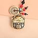 YBEATY Lucky Cat Keychain with Feng Shui Coins Brass Maneki Neko Good Luck Charms Vintage Buddha Statue Kitty Key Pendant Cute Wallet keychain for Women Girls