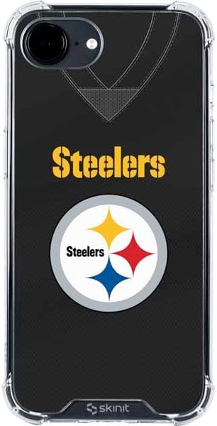 Skinit Clear Phone Case Compatible with iPhone 16e - Officially Licensed NFL Pittsburgh Steelers Design