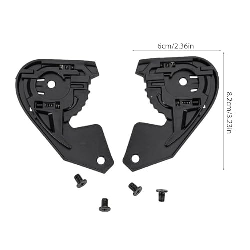 Viseras de casco JHM-802 con base de repuesto para parabrisas frontal de moto 4