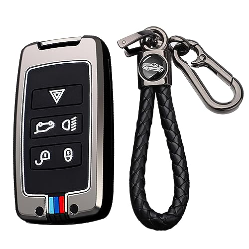 Coque de clé Land Rover Discovery 5 et Range Rover Evoque à 5 boutons en ABS noir
