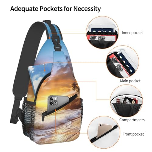 Bolso cruzado tipo bandolera para trekking y viaje miniatura 4