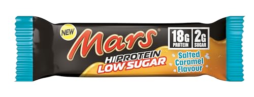 Mars - Salted Caramel Low Sugar Chocolate Hi Protein Bars | 12 x 57g Pack, Only 2g of Sugar per bar, High Protein Energy Snack, 18g Protein - Image 3