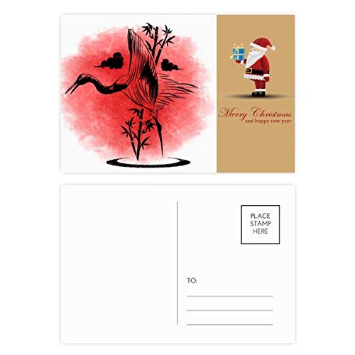 Cartes postales Père Noël de style japonais : lot de 20 vœux originaux sans routine