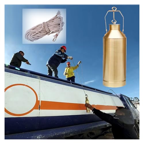 HDYZJQ Oil Sampling Collector Tool/Extractor, Portable Brass Liquid Petroleum Bitumen Sampler Bottle for Industrial/Mechanics/Power Plants, Copper Easy to Clean(1000ml/35 fl oz)