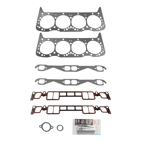 Image of KAX Head Gasket Set Fit for Mercruiser, Volvo Penta, Crusader, Marine, Engine Cylinder Head Gasket Kit, 27-75611A03, 27-75611001