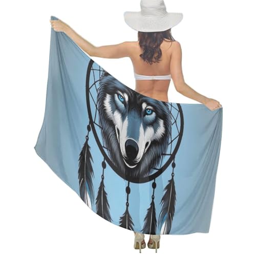 Soft 72x40 Inch Beach Shawl, Women's Lightweight Sexy Wrap Dresses, Beach Bikini Cover-Ups3