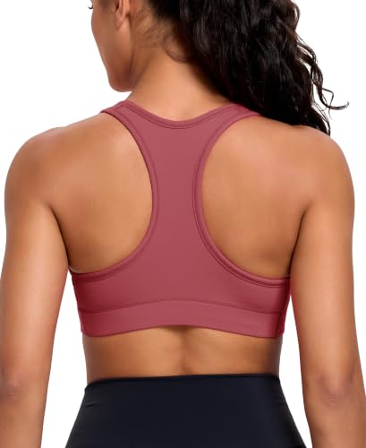 Image of Oalka Women's Racerback Sports Support Workout Running Bras
