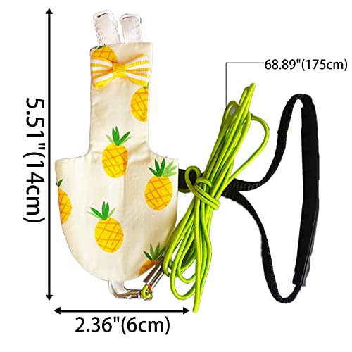 Dnoifne Bird Diapers Flight Set with Green Leash, Bird Diaper with Cute Pattern, Washable and Reusable Parrot Nappy, Pet… - Image 7