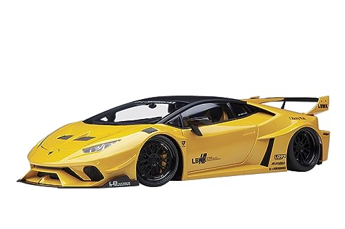 AUTOart Compatibile con Liberty Walk LB-Works Silhouette Lamborghini Huracan GT 2019 giallo metallizzato modello auto 1:18