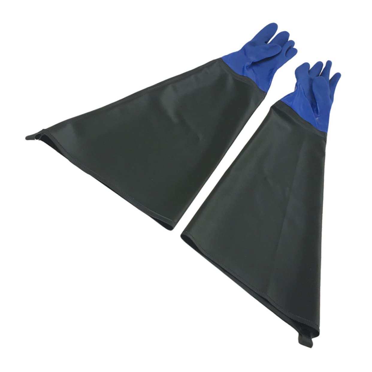 Homoyoyo Guantes Impermeables y Antideslizantes de Protección Industrial de Pvc Resistentes al Aceite y Ácidos para Uso en Industria y Operación de Maquinaria