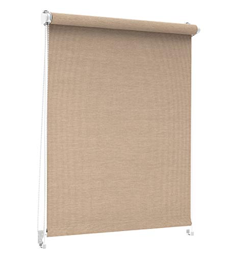Domdeco Store enrouleur Scandi - 60 x 150 cm - Beige - Store enrouleur dans des couleurs naturelles et scandinaves - Prémonté - Système Click Cover