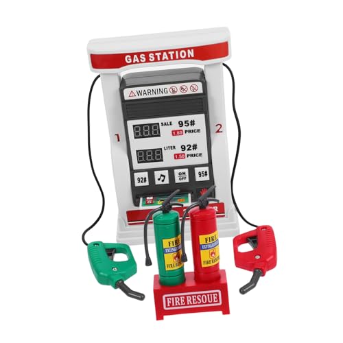 Vaguelly 1 Juego De Simulación De Coche para Gasolinera De Juguete Modelo De Gasolinera Mini Gasolinera De Juguete Miniaturas De Gasolinera Juguete De Bricolaje Kit De Gasolinera