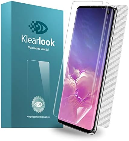 Galaxy S10 Screen Protector, Klearlook Liquid Skin Full Coverage HD Anti-Bubble Screen Protector for Galaxy S10 [Case Friendly][2 Front+1 Back Pack] Clear Film