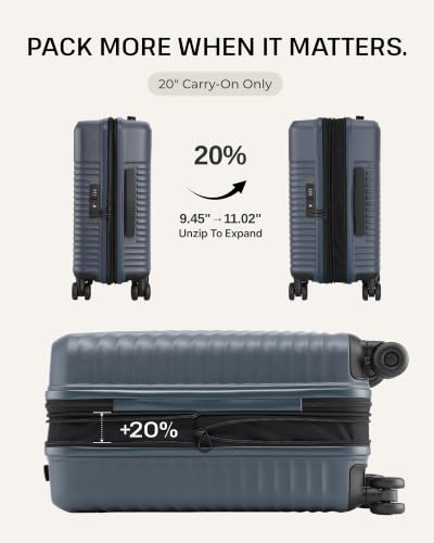 Image of Coolife Luggage 3 Piece Set, Lightweight PC Hardside Suitcases, 20 /24 /28