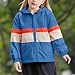 Girls Lightweight Waterproof Rain Jacket with Pockets Windbreaker Raincoats Cute Clothes Breathable Fall Outfits Girl Fashion Kids Water-Resistant Packable Poncho 01# Dark Blue 9 Years