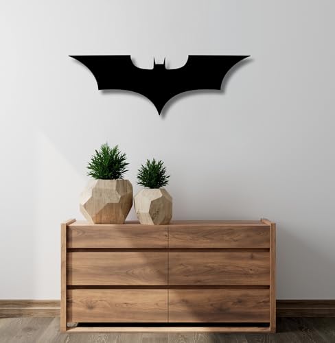 Image of TWIGGY Superhero 6mm MDF Wood Wall Decor Art for Home, Office, or Gaming Room, Gift, Anime (pack of 1 | The Dark Knight)