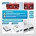 Malictele Anderson Connector,120AMP 2-6 Gauge Battery Quick Connect 12V-36V Anderson Plug Battery Cable Quick Connect Disconnect Plug Winch Wiring Kit for Cable RV Truck Winch (4 Pack)-RED