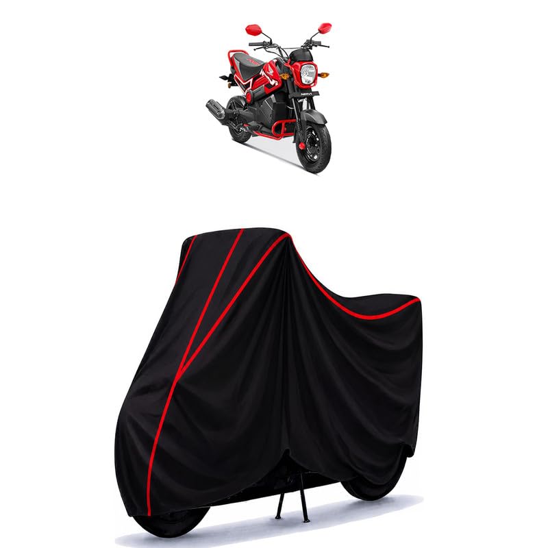 Image of Navi CBS Water Resistant Bike Cover for All Motorcycles & Scooters | Heavy Duty Premium Taffeta Fabric | UV Protection, Dustproof, Scratchproof | All Weather Two Wheeler Body Cover with Elastic Bottom