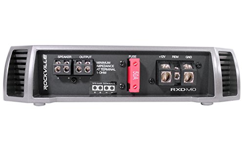 Rockville Rxd-M0 1200 Watt/600W Rms Mono Class D 1 Ohm Amplifier Car Audio Amp #TOP4