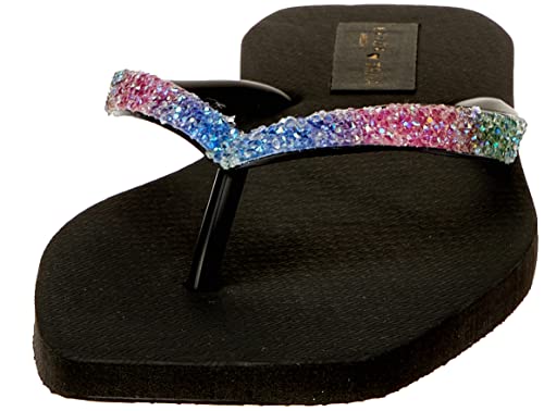 Sandália Brizza Arezzo Rasteira Feminino, Preto, 35/36