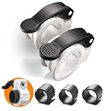 ZY-HUAN Mini Langhantel-Klemmen, Einstellbare Größe Hantel Verschluss 30mm 28mm 25mm 23mm Schnellspanner-Gewicht-Clips,schnellverschlüsse hantelstange für Crossfit, Profi-Training (Weiss + Schwarz)