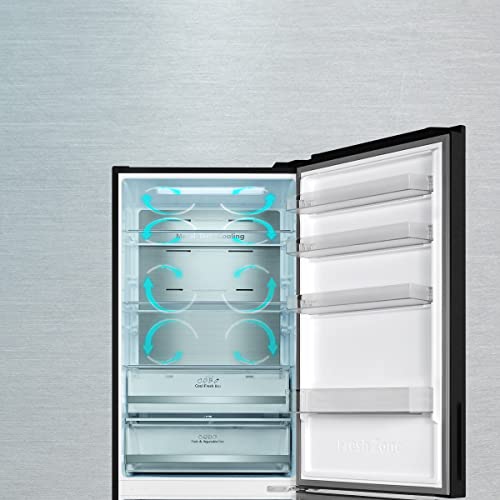 Miniatura 4 de Cecotec Frigorífico Combi 2 Puertas Bolero Coolmarket Combi 495 Black. 495 L, Altura 200 Cm Y 70 Cm Ancho, Bajo Consumo, Sistema Multi Air Flow, Total No Frost, Multi Cooling