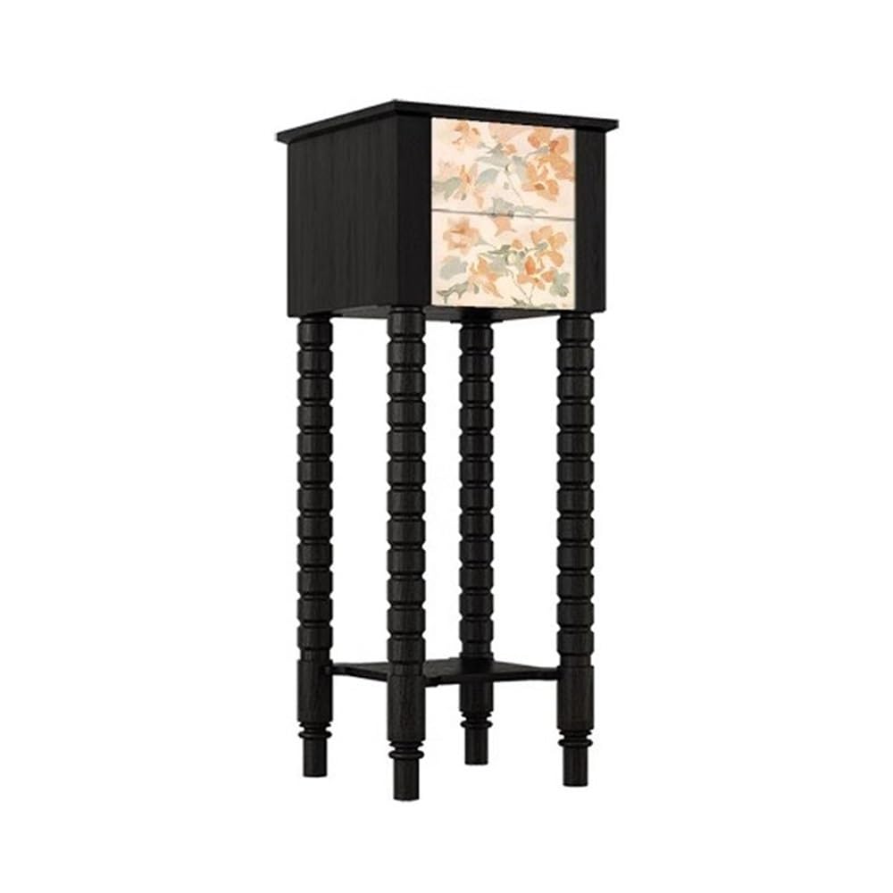 ZENY896V Home French Bonsai Rack Living Room Sofa Side Table, Indoor Household with Drawer Tall Leg Flower Stand Decor