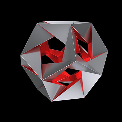 Polyhedra Magic Edges #6 / Geometric Solid - Fourteenth Stellation of Icosahedron. DIY Model Star. 3D Paper Model Kit. - Image 8