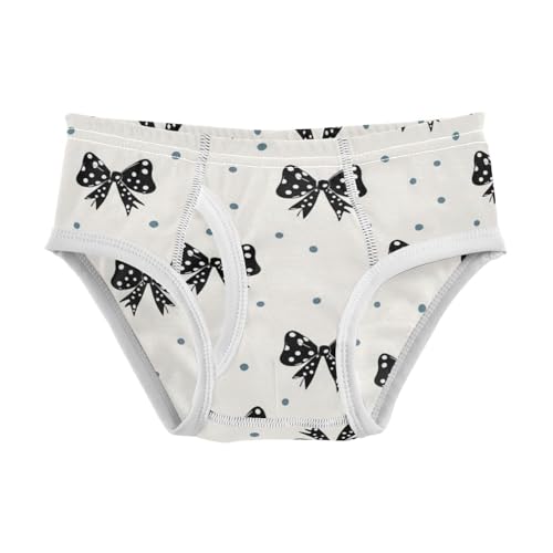 Wusikd Bows Polka Dots (3) Boys' Underwear Cotton Boys Briefs Soft Toddler Underwear 2T