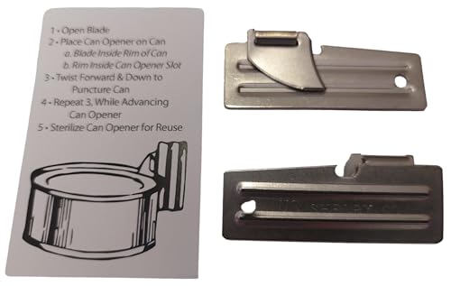 Best Glide ASE's U.S. SHELBY CO. Military Style Can Openers, P-51 (2 pack)
