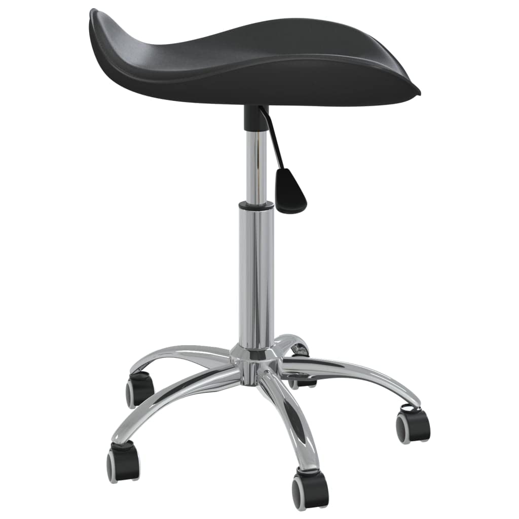 vidaXL Tabouret de Salon et Spa Chaise de Beauté Tabouret de Coiffure Chaise de Travail Réglable Pivotante Intérieur Noir Similicuir