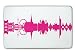Produktbild 44spaces Original Wien Frühstücksbrettchen Skyline in pink Design-Brett aus Melamin, spülmaschinenfest, 23,5x14,5cm