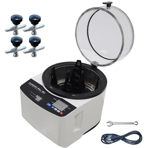 INTSUPERMAI Planetary Ball Mill 110V 150W Lab Planetary Ball Mill Machine for Industrial Scientific Laboratory Dry Wet Vacuum Materials Grinding High-Speed Silent Jar and Balls Not Included