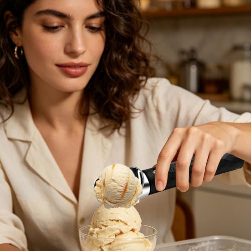 Cuchara de helado con calefacción portátil para bolas de frutas y pasteles 4