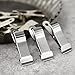 6 Pcs Metal Mini Clamps Mini Spring Clamp Crocodile Alligator Clips 1/2 Inch Wide for Work, Smooth Jaw, 5/16 Inch Capacity (Silver)