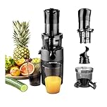GASTROBACK 40146 Slow Juicer Vita Fresh - Le meilleur extracteur de jus pour jus à froid - Noir