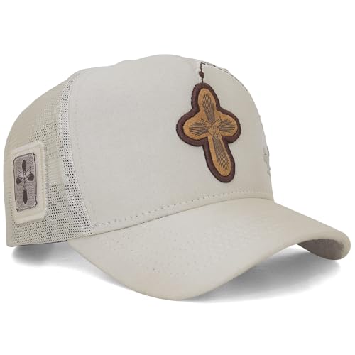 Image of Sacudido's | Trucker Cap Cross Rosary | Snapback Hats, Adjustable, Unisex, Faith