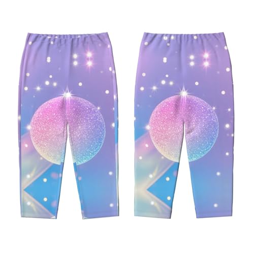 Pajama Pants Pajama Bottoms with Elastic Waistband Sleepwear Lounge PantsBall Colorful Glitter3
