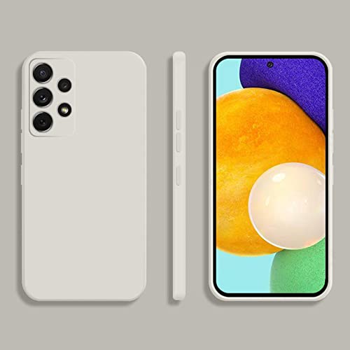 Coque Samsung Galaxy A82 5G carrée en silicone blanc flexible