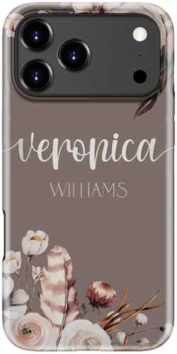Coque iPhone 17 Pro Max silicone souple protection rigide motif fleurs mignon