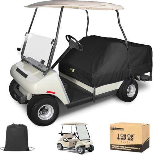 10L0L Waterproof Golf Cart Seat Cover, Universal For Yamaha Ezgo Club Car 2+2 Seats Rain Covers | 600D Oxford Golf Cart Seat Protective Covers | Rain &Amp; Dust Protection | Easy On/Off For Daily Use