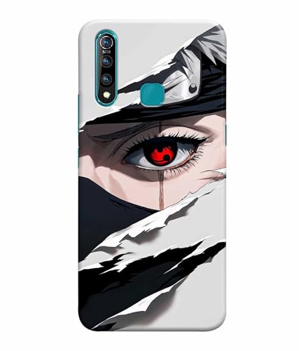 Image of Red Eyes Printed Hard Back Case Cover & Compatible for Vivo Z1 Pro (Multicolor) - D1811