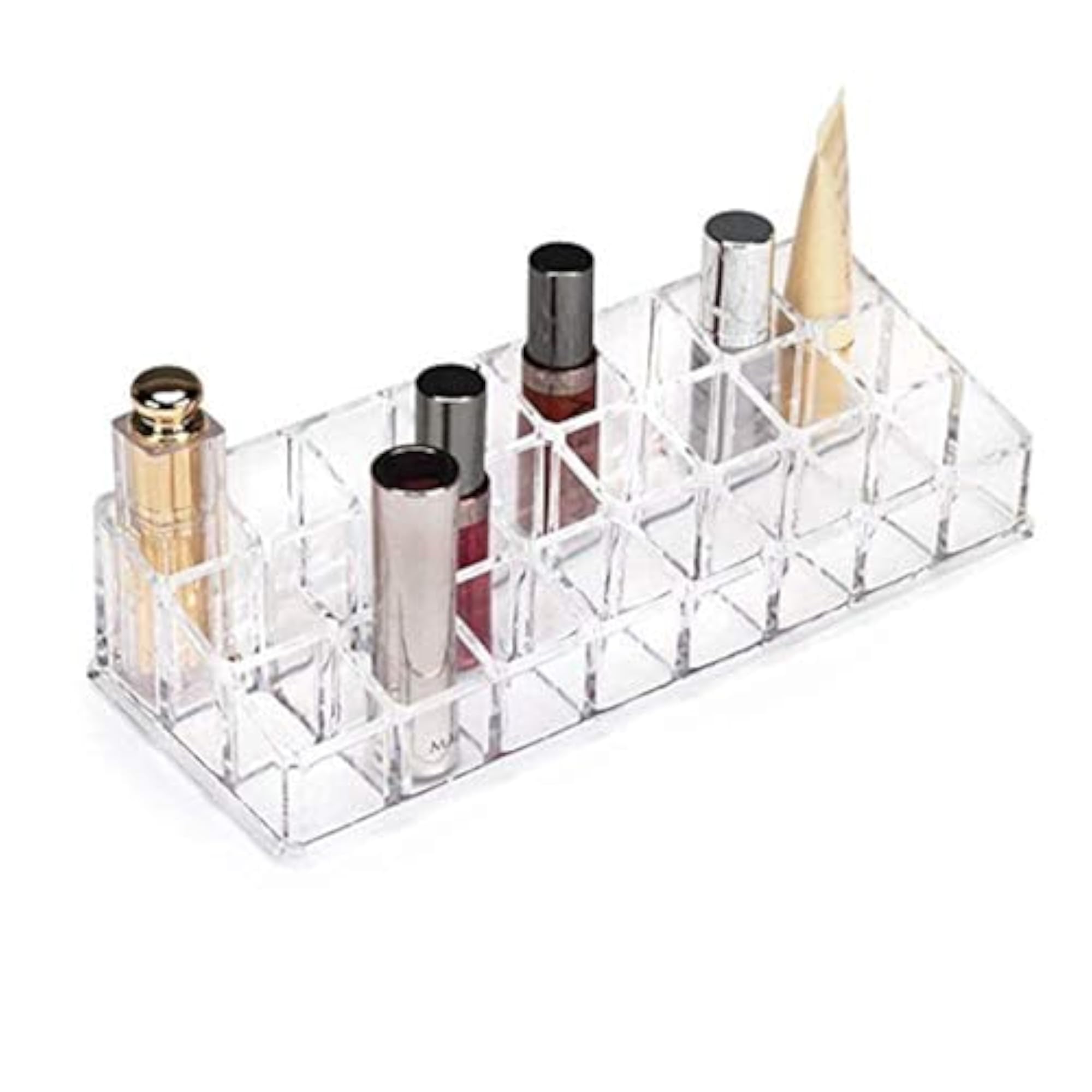 24 Compartment Acrylic Lipstick Organizer for Women