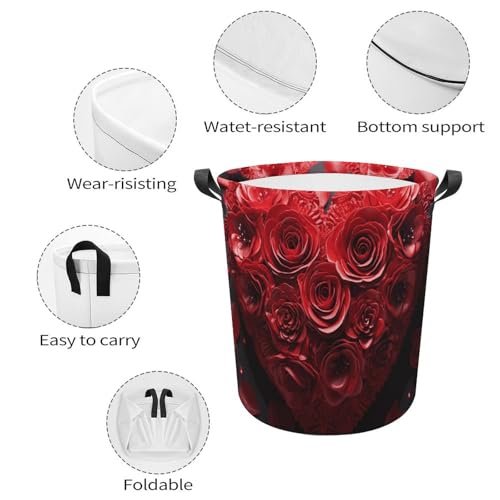Panier de rangement vêtements sales étanche | Solution pliable 44cm pour petits espaces - 5