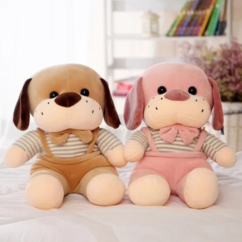 Image of Tickles Cute Puppy Dog Soft Stuffed Plush Animal Toy for Kids Boys & Girls Birthday Gift (Color: Pink Size: 30 cm)