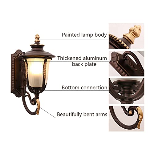 Appliques murales extérieures étanches avec verre transparent LED - 3